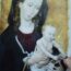 Pittura ad olio della Madonna con bambino