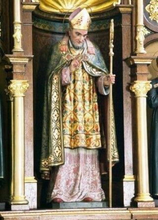 Statua di Sant'Alfonso in legno