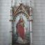 Dipinto a olio di santo in Chiesa Gotica