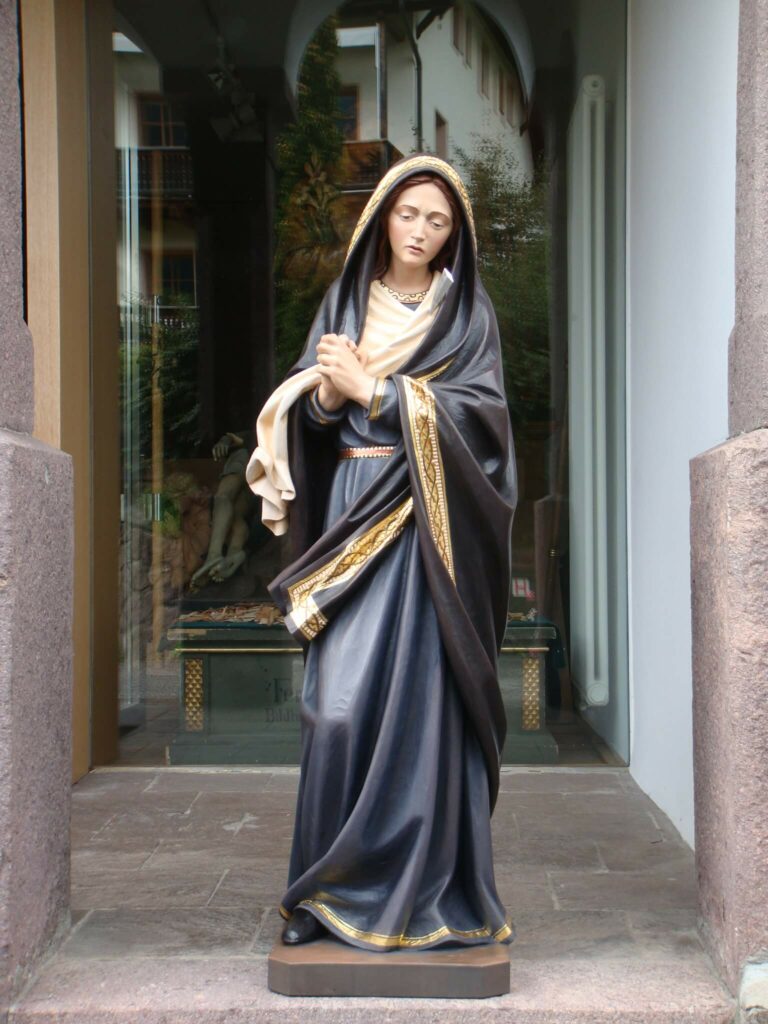 Our Lady of Sorrows statue, in wood Ferdinand Stuflesser 1875