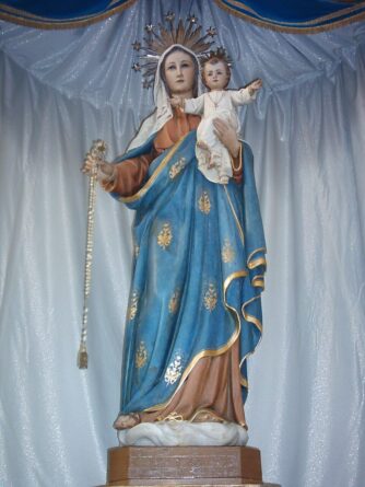 Madonna con Bambino malta in legno
