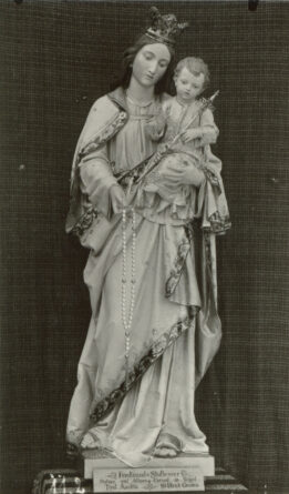 madonna del rosario scultura
